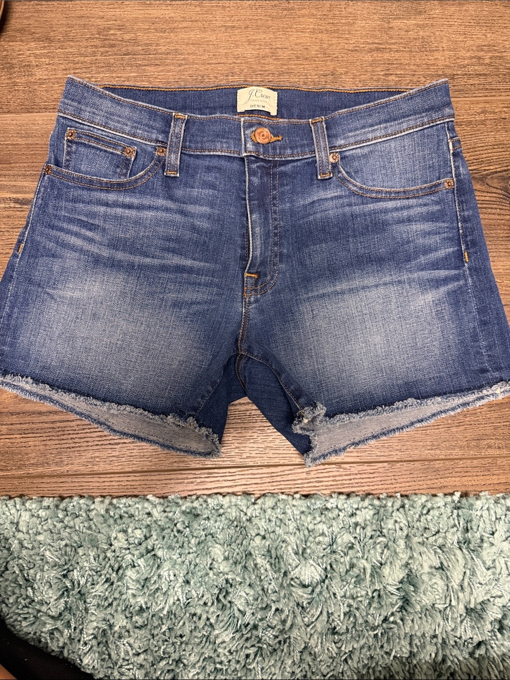 J. Crew Women's Denim Cutoff Shorts in Blue Wash